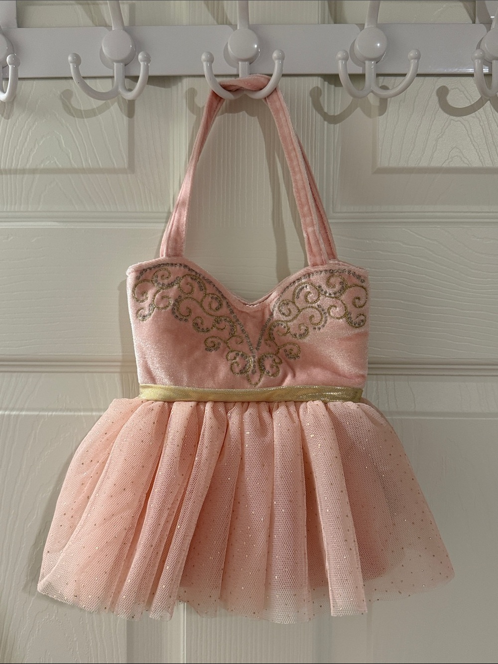 Mon Ami Pink Glitter Tulle Party Dress Bag